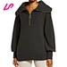 Our women's half zip sweatshirt is a must-have for cold weather. Made with high-quality fabrics for durability and warmth, it's perfect for outdoor activities. Shop now!